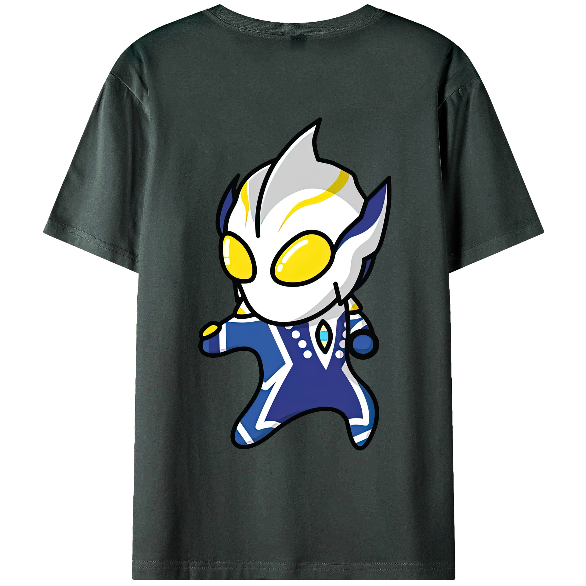 （画像用） ウルトラマン Ultraman 綿100％ メンズ半袖Tシャツ（バックプリント） 通気性